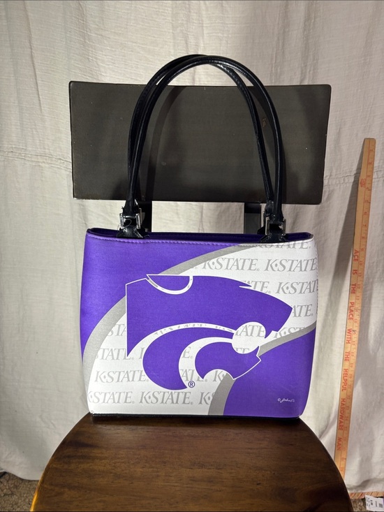 gameday outfitters Handbags - K-State Purple Collegiate Tote with Black Handles